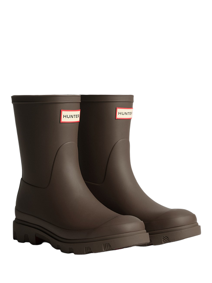 Hunter Downpour Short Wellington Boots - view 2, Chocolate Brown