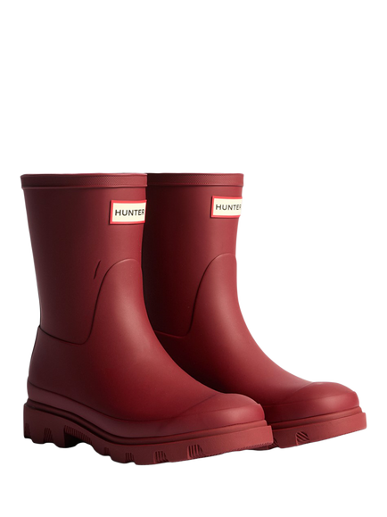 Hunter Downpour Short Wellington Boots - view 2, Merlot