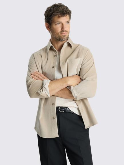 Moss Corduroy Overshirt, Light Taupe, Light Taupe