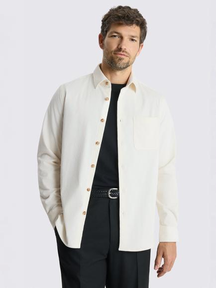 Moss Corduroy Overshirt, Off White, Off White