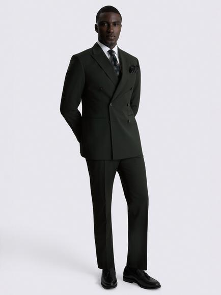 Moss Tailored Fit Wool Blend Performance Suit Jacket, Dark Green - view 2, Dark Green