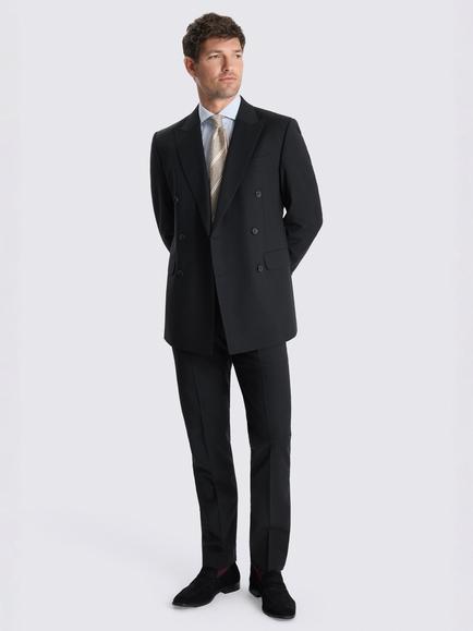 Moss Tailored Fit Wool Blend Performance Suit Jacket, Black - view 2, Black