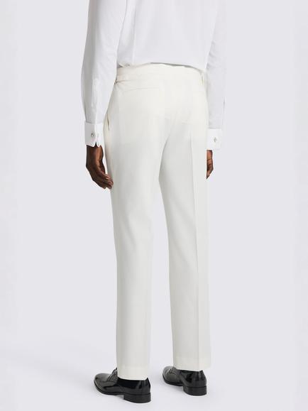 Moss Tailored Fit Wool Blend Suit Trousers, Off-white - view 2, Off-white