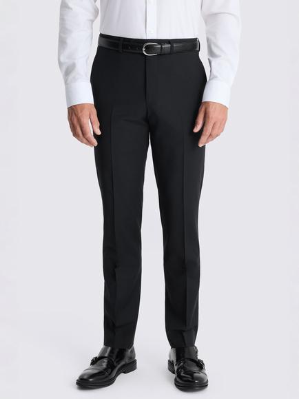 Moss Tailored Wool Blend Suit Trousers, Black, Black