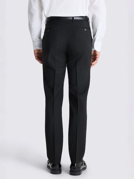 Moss Tailored Wool Blend Suit Trousers, Black - view 2, Black