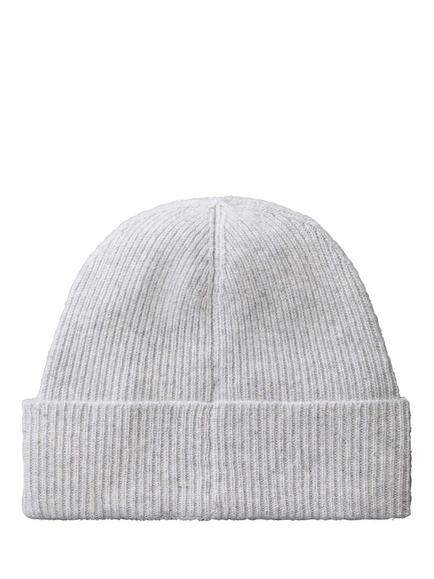 Calvin Klein Pure Cashmere Beanie Hat - view 2, Grey
