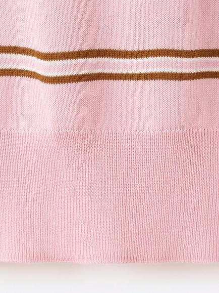 Mango Stripe Sweatshirt Style Jumper, Light Pink - view 2, Light Pink