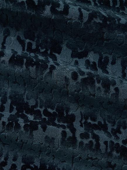 John Lewis Wilcote Textured Cut Velvet Pair Blackout Lined Pencil Pleat Curtains - view 2, Dark Green
