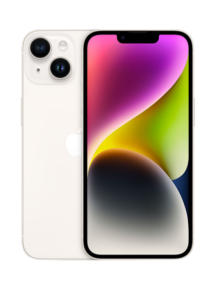 REFURBISHED Apple iPhone 14 Plus, iOS, 6.7", 5G, SIM Free, 256GB, Excellent, Starlight