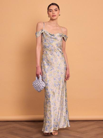 Maids to Measure Ottie Dress, Blue Floral, Blue Floral