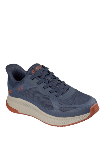 Skechers Hands Free Slip-ins BOBS Sport Squad Chaos 4.0 Trainers, Navy - view 2, Navy