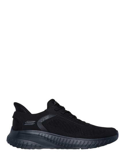 Skechers Hands Free Slip-ins BOBS Sport Squad Chaos Solid Step Trainers, Black