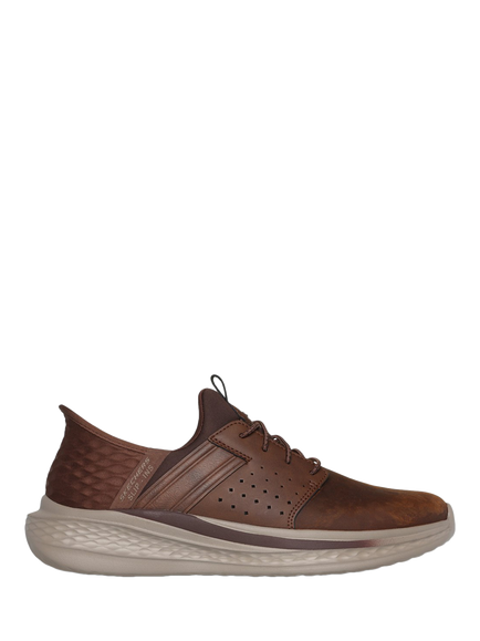 Skechers Slade Zachary Trainers, Dark Brown, Dark Brown