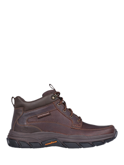 Skechers Respected Boswell Ankle Boots, Brown, Brown