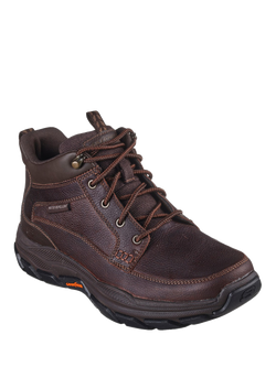 Skechers Respected Boswell Ankle Boots, Brown - view 2, Brown