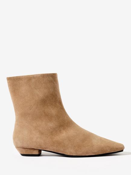 Mint Velvet Ellis Suede Ankle Boots, Natural, Natural