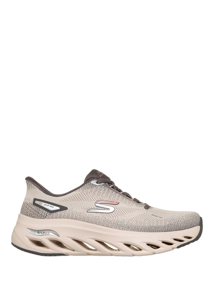 Skechers Arch Fit Glide-Step Sleek Drift Trainers, Neutral Grey