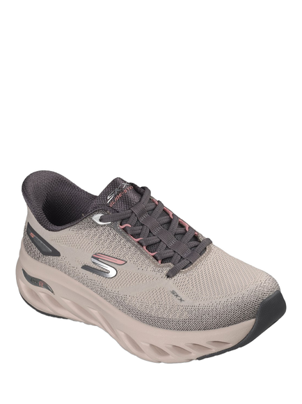 Skechers Arch Fit Glide-Step Sleek Drift Trainers - view 2, Neutral Grey