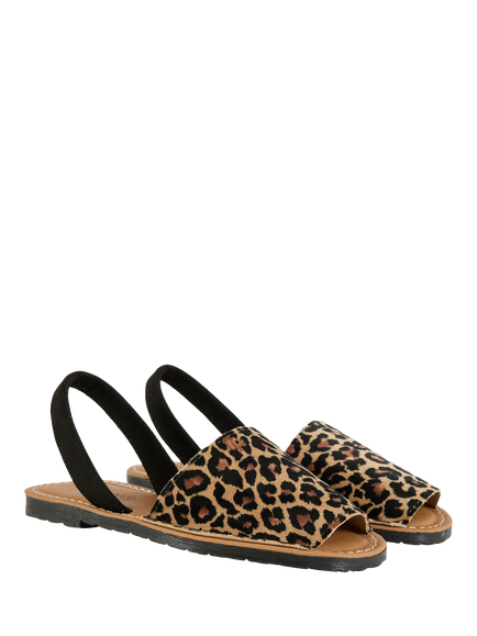 V.GAN Vegan Rambu Leopard Print Menorcan Sandals, Multi - view 2, Multi