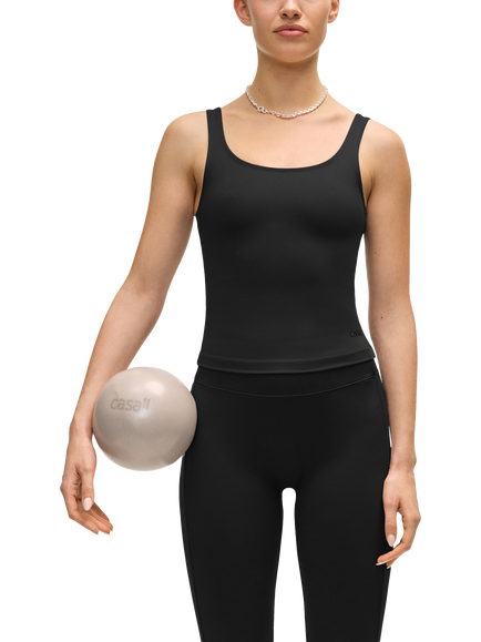 Casall Scoop Tank Top, Black - view 2, Black
