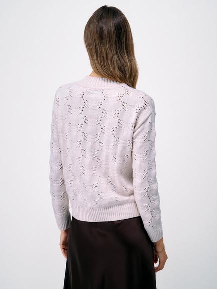 Crew Clothing Painted Nepp Yarn Jumper, Pink - view 2, Pink