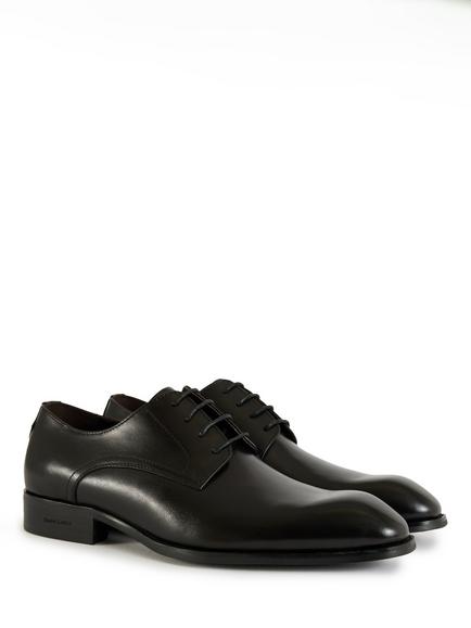 Simon Carter Agadir Leather Derby Shoes, Black - view 2, Black