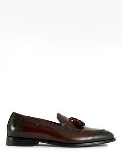 Simon Carter Azrou Leather Tassel Loafers, Brown, Brown