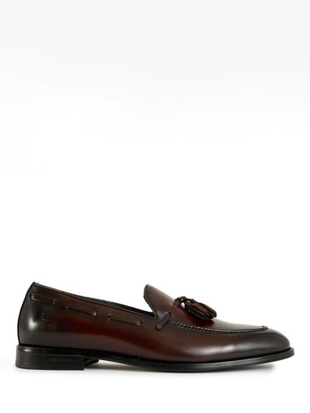 Simon Carter Azrou Leather Tassel Loafers, Brown, Brown