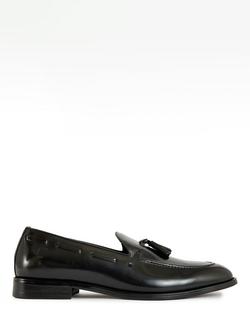 Simon Carter Azrou Leather Tassel Loafers, Black, Black