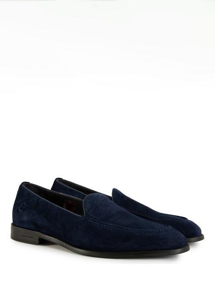 Simon Carter Fes Suede Loafers, Navy - view 2, Navy