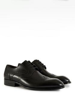 Simon Carter Safi Leather Brogues, Black - view 2, Black
