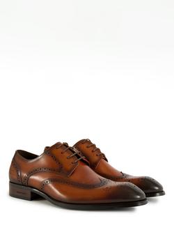 Simon Carter Safi Leather Brogues, Tan - view 2, Tan