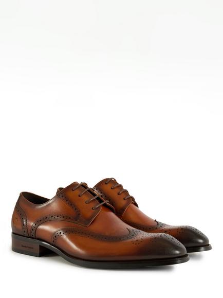 Simon Carter Safi Leather Brogues, Tan - view 2, Tan