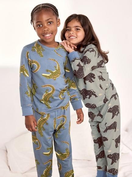 Chelsea Peers Kids' Printed Long Sleeve Pyjama Set, Pack of 2, Multi, Multi