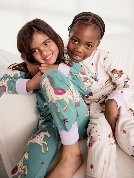 Chelsea Peers Kids' Long Sleeve Pyjama Set, Pack of 2, Multi, Multi