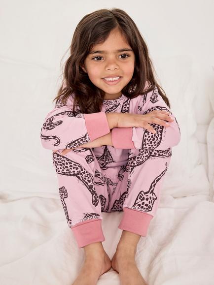 Chelsea Peers Kids' Long Sleeve Pyjama Set, Pack of 2, Pink - view 2, Pink