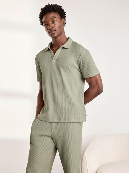 Chelsea Peers Cotton Blend Waffle Lounge Top, Green, Green