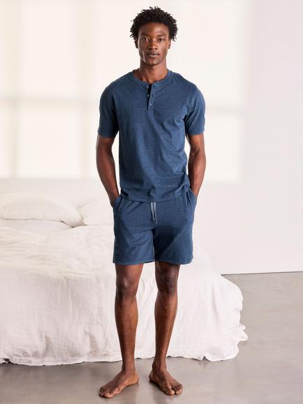 Chelsea Peers Cotton Short Pyjama Set, Blue, Blue