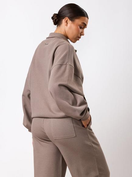 Gym King Funnel Sweatshirt, Truffle - view 2, Truffle