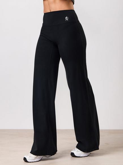 Gym King Petite Straight Yoga Trousers, Black, Black