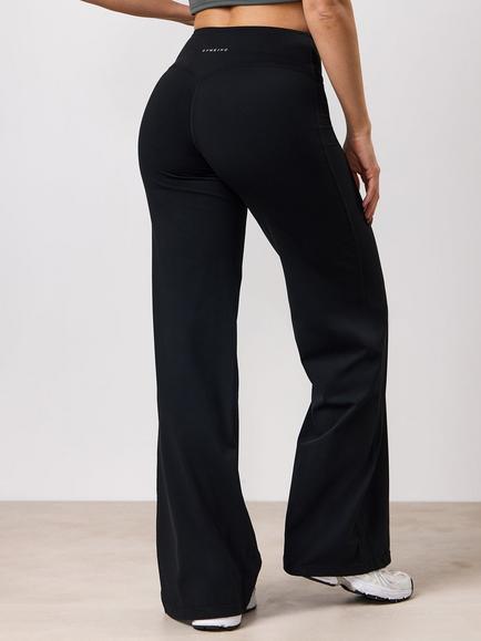 Gym King Petite Straight Yoga Trousers, Black - view 2, Black