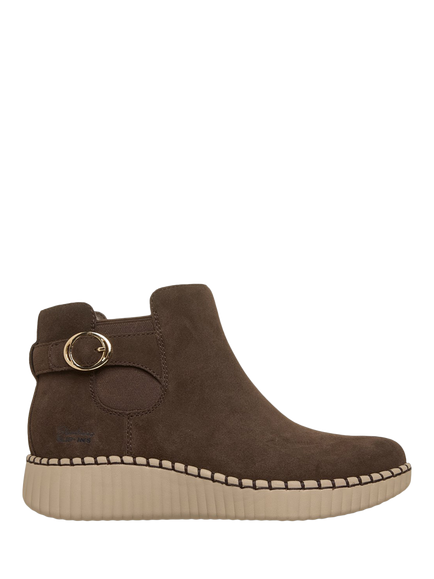 Skechers Wilshire Blvd Darling Moment Suede Ankle Boots, Chocolate Brown