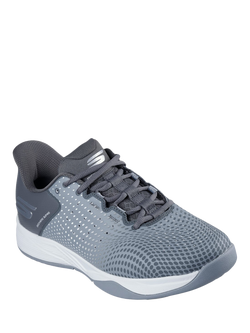 Skechers Viper Court Reload Trainers, Charcoal - view 2, Charcoal