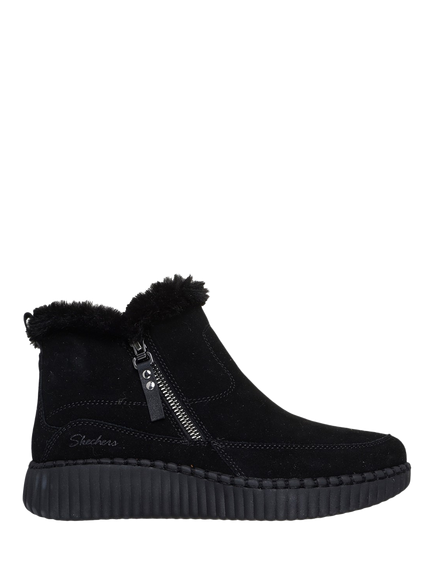 Skechers Relaxed Fit Wilshire Blvd Fresh Zip Ankle Boots, Black, Black