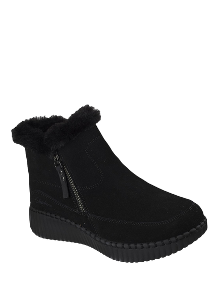 Skechers Relaxed Fit Wilshire Blvd Fresh Zip Ankle Boots, Black - view 2, Black