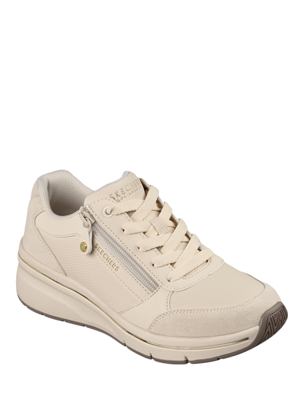 Skechers Street Billion Flex Luxe Up Trainers - view 2, Natural Cream