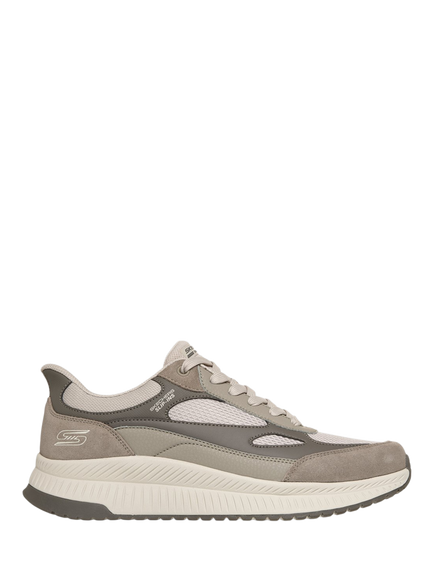 Skechers Hands Free Slip-ins BOBS Sport Squad 4.0 Core Look Trainers, Taupe, Taupe