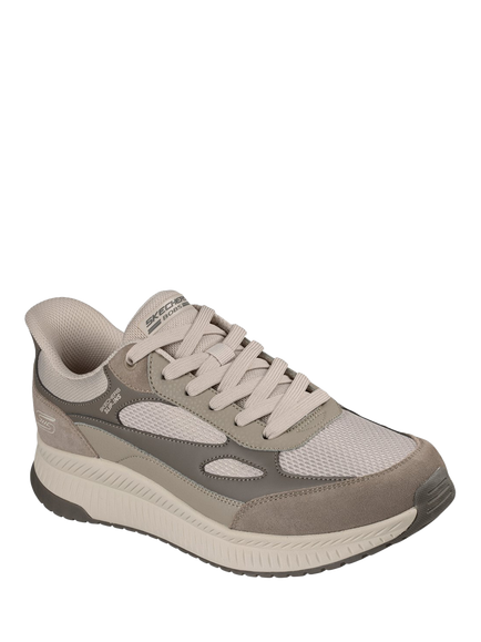 Skechers Hands Free Slip-ins BOBS Sport Squad 4.0 Core Look Trainers, Taupe - view 2, Taupe