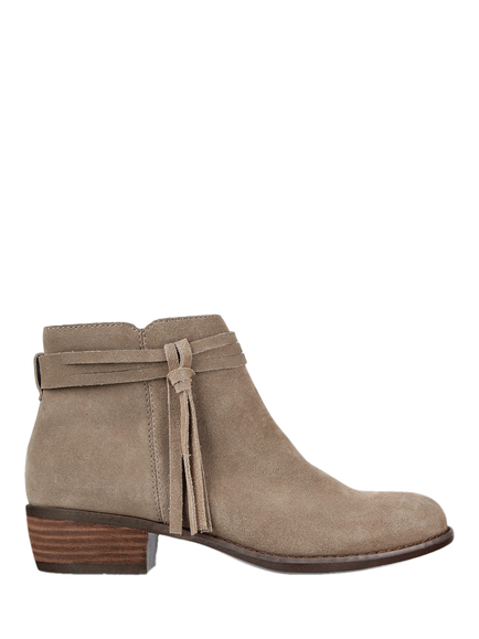 Skechers Texas Modern Western Suede Ankle Boots, Taupe, Taupe