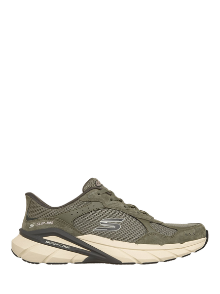 Skechers Skech Cage Slip-In Trainers, Olive, Olive